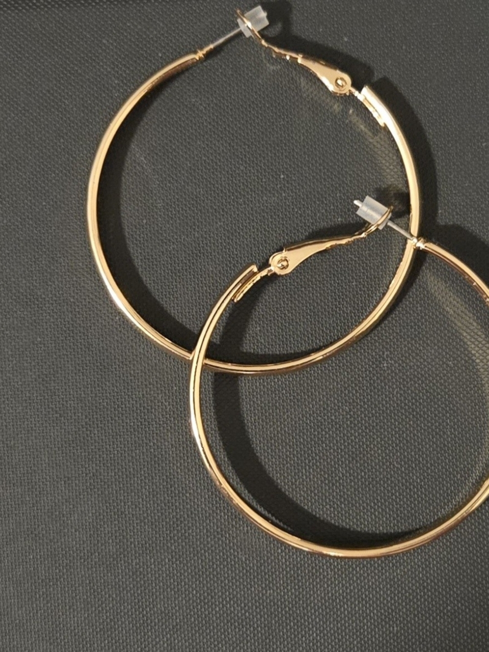 Liz Claiborne Shiny Gold Hoop Earrings